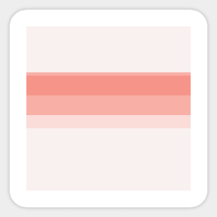 An uncommon shape of Very Light Pink, Light Pink, Melon (Crayola) and Peachy Pink stripes. Sticker